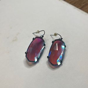 Kendra Scott iridescent earrings, new